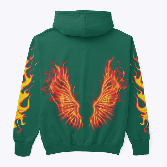 Wings of fire Bottle Green hoodie